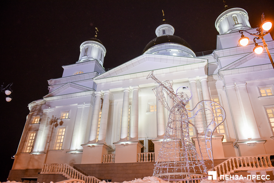 Пенза Успенский собор зима