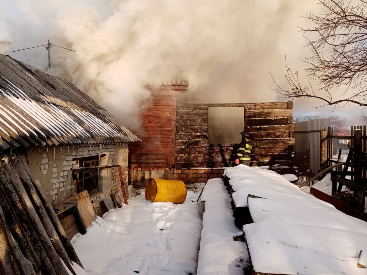 Пожар на ППЖТ В Рязани