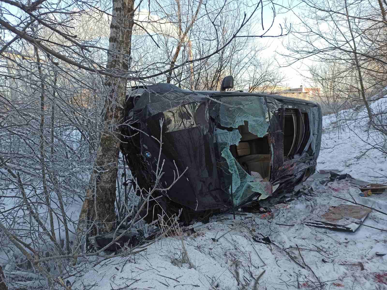 В Пензе на ул. Рябова водитель погиб после падения иномарки с моста