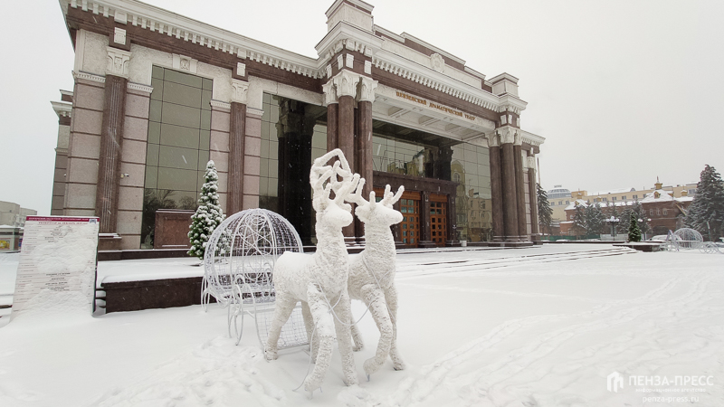 Зимний пенза. Зимняя Пенза. Драмтеатр Пенза зимой. Пенза зима достопримечательности. Пенза Московская зимой.