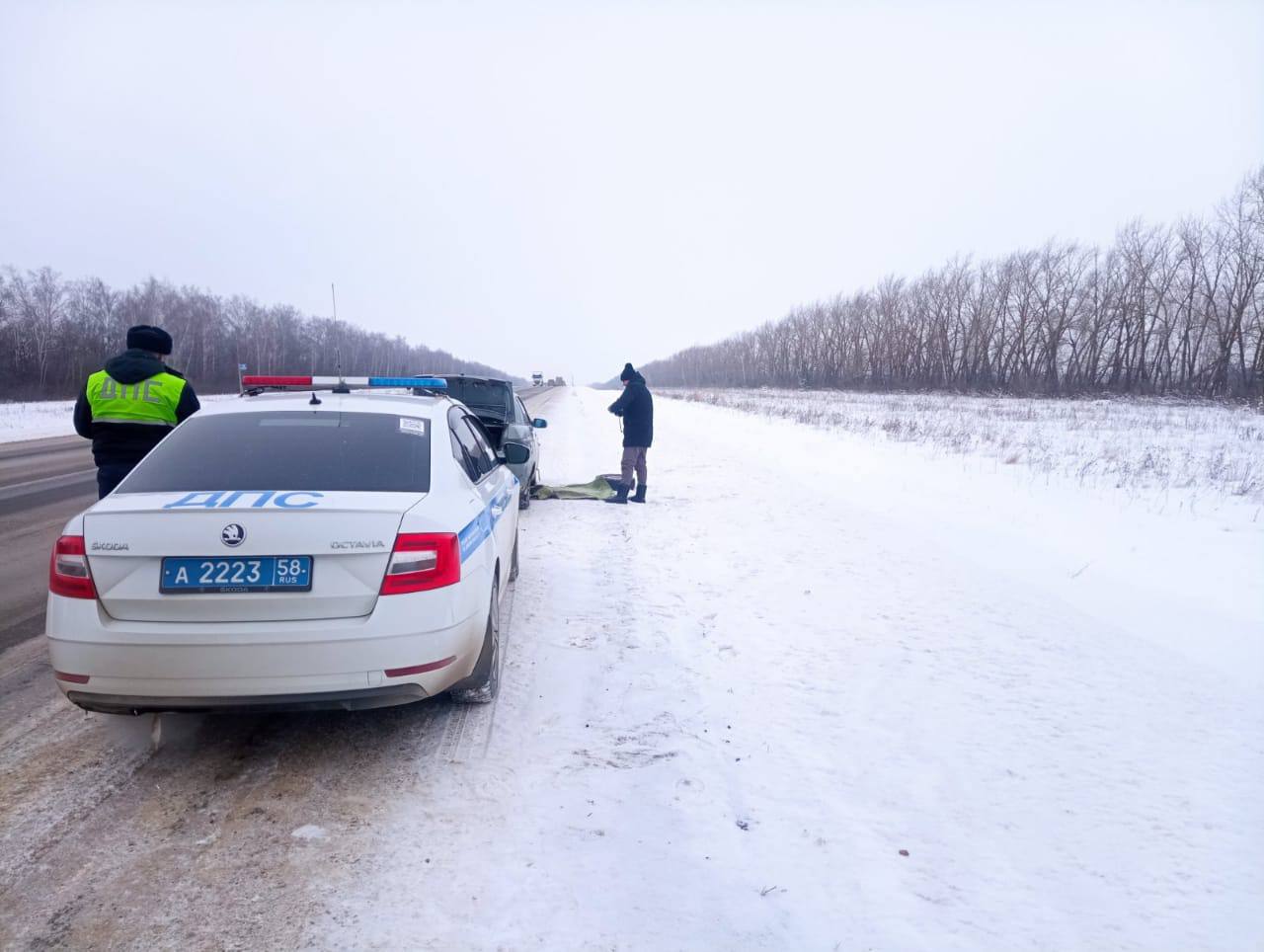 В Пензенской области инспекторы ГИБДД вновь помогли автолюбителю