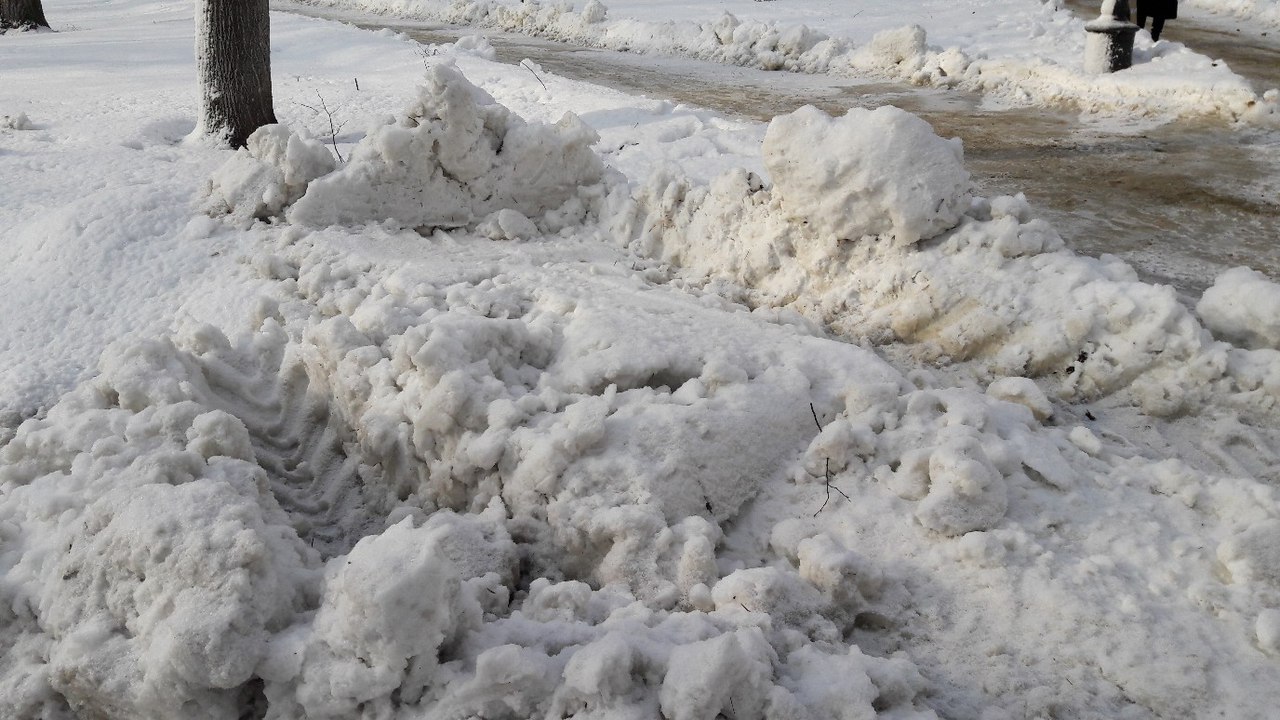 Снегопад в виде каши