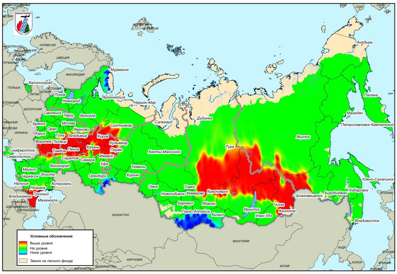 Карта пожаров россии