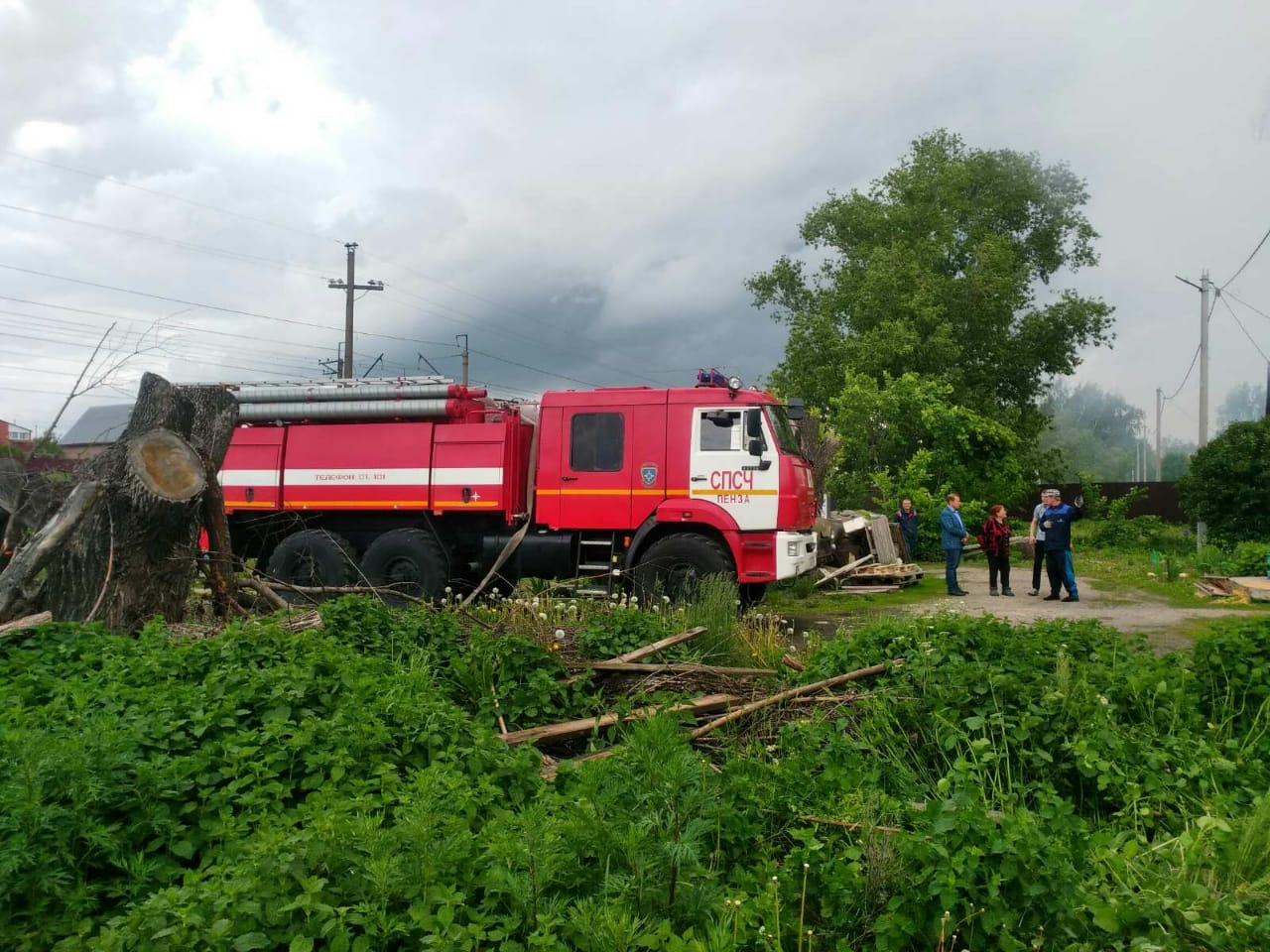 В Бессоновке полыхал частный дом