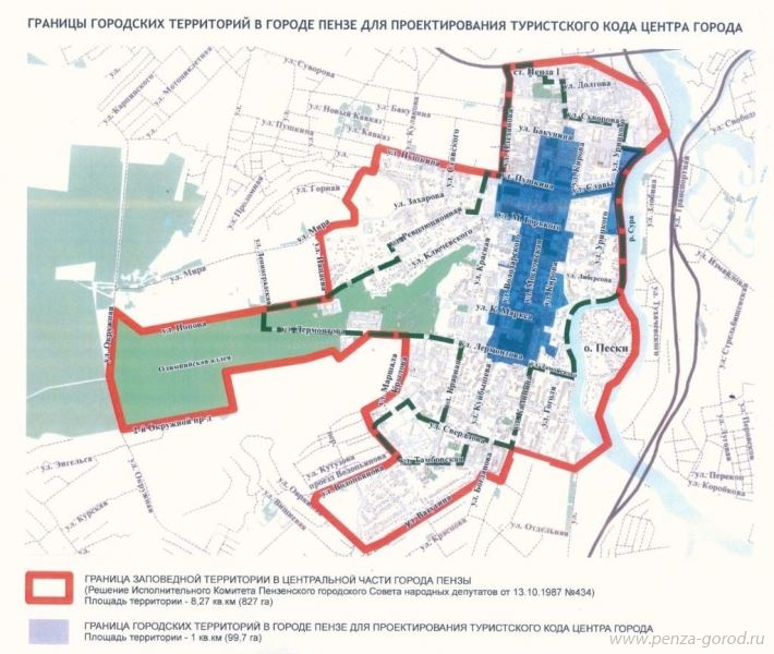 Граница территории. Развитие проекта. Границы центра Пензы. Границ территории туристского центра города орла. Туристский код центра города.