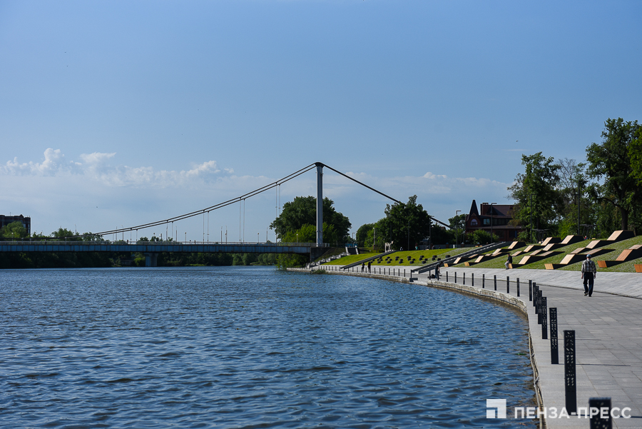 Пенза мост. Мост река Сура Пенза. Набережная Суры в Пензе мост дружбы. Набережная реки Сура Пенза подвесной мост. Пенза Росток мост.